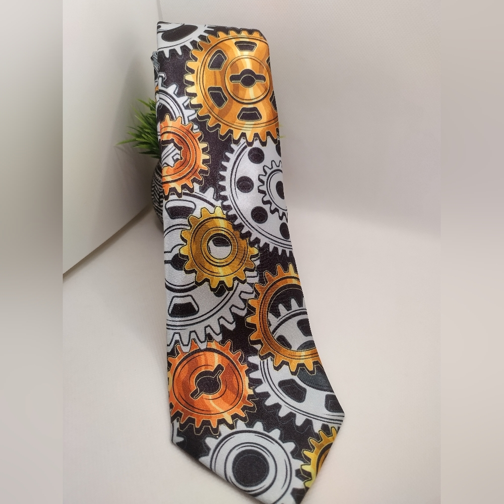 Steampunk Gears Mens Tie